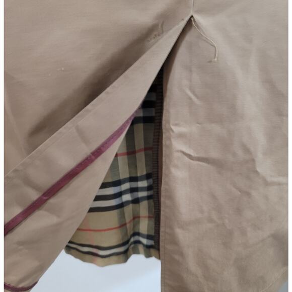 Culwell  Sons Brown York Lined Trench Coach 42 Short Button Closure - Picture 14 of 15